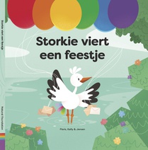 Storkie viert een feestje voorzijde