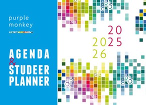 Purple Monkey planagenda 2025-2026 A4-editie voor scholieren en studenten