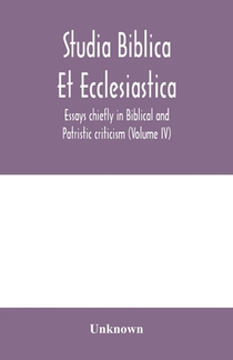 Studia Biblica Et Ecclesiastica