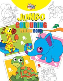 Jumbo Colouring Yellow Book for 4 to 8 years old Kids Best Gift to Children for Drawing, Coloring and Painting