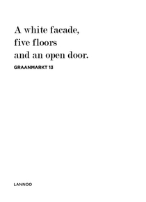 A white facade, five floors and an open door