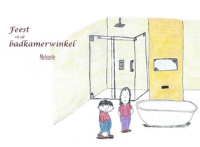 Feest in de badkamerwinkel