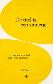 De titel is een zinnetje voorzijde