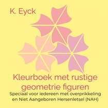 Kleurboek met rustige geometrie figuren voorzijde