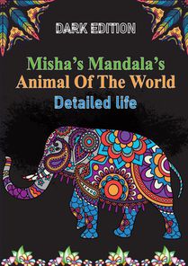 Misha's mandala's: Animals of the world Detailed life voorzijde