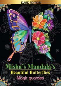 Misha's mandala's: Beautiful butterflies Magic garden voorzijde