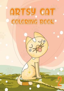 Artsy cat coloring book