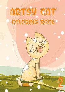 Artsy cat coloring book