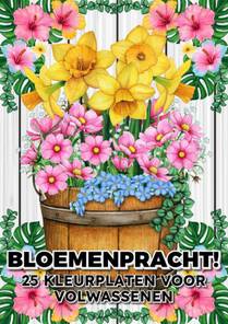 Bloemenpracht! - 25 Kleurplaten voor Volwassenen voorzijde