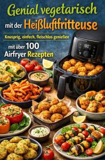 Genial vegetarisch mit der Heißluftfritteuse – Knusprig, einfach, fleischlos genießen mit über 100 Airfryer Rezepten