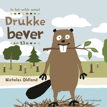 Drukke bever voorzijde