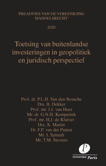 Toetsing van buitenlandse investeringen in geopolitiek en juridisch perspectief voorzijde