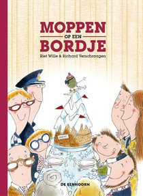 Moppen op een bordje voorzijde