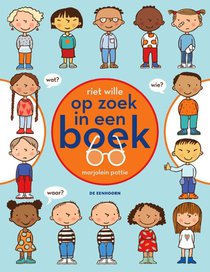 op zoek in een boek voorzijde