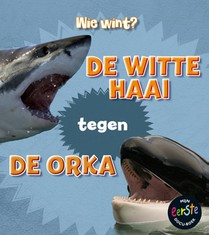 De witte haai tegen de orka voorzijde