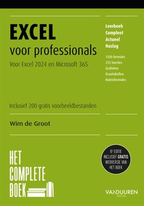 Het Complete Boek Excel voor professionals, 6e editie