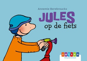 Jules op de fiets