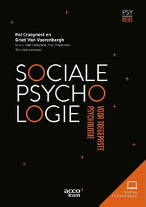 Sociale Psychologie voor toegepaste psychologie voorzijde