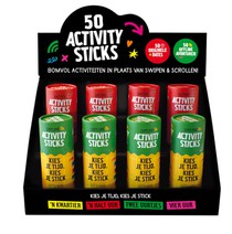Display 50 activity sticks 2 x 4 ex.