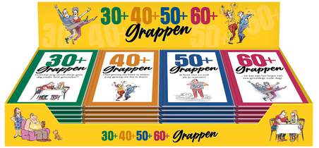 Display 30+ 40+ 50+ 60+ grappen 4 x 4 ex.