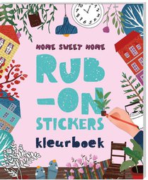 Rub-on-stickers Kleurboeken - Home Sweet Home voorzijde