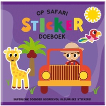 Op Safari Sticker Doeboek - (set van 4) voorzijde