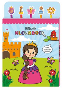 Kleurboek met 5 potloden en gummen - Prinsessen voorzijde