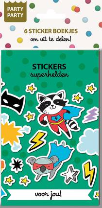 Party Party 6 Sticker boekjes - Superhelden