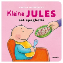 Kleine Jules eet spaghetti