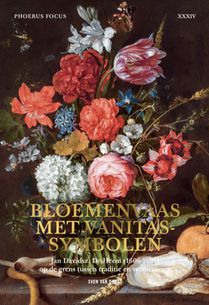 Bloemenvaas met vanitassymbolen voorzijde