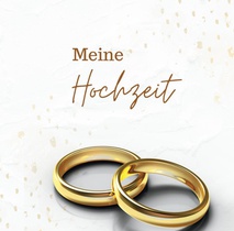 Meine Hochzeit Klassik- Hochzeitsgästebuch Premium Hardcover 78 Seiten