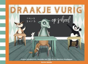 Draakje Vurig op school voorzijde