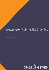 Wetsteksten Ruimtelijke Ordening voorzijde