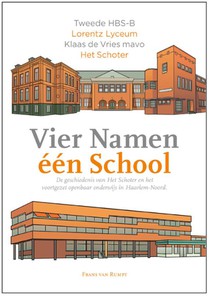 Vier namen één school voorzijde