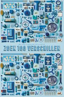 Stratier XL Spelposter - Zoek 100 verschillen (BLAUW)