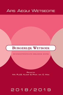 Burgerlijk Wetboek 2018/2019 voorzijde