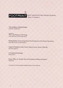 Footprint 25. The Human, Conditioned