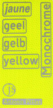 jaune, geel, gelb, yellow voorzijde