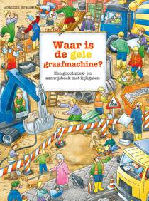 Waar is de gele graafmachine? voorzijde