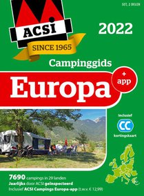 ACSI Campinggids Europa + app 2022 (set) voorzijde