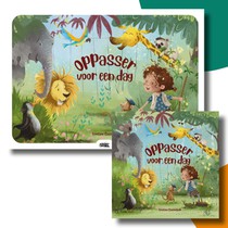 Oppasser voor een dag kamishibai vertelplaten + boek