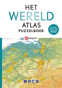 Denksport - Het Wereld Atlas Puzzelboek (BE) voorzijde