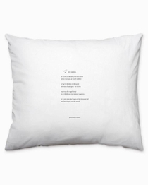 Plint kussensloop 'Een merel' Rutger Kopland