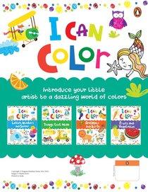 I Can Color Pack (Pack of 4 Books): A Set of 4 Fun Coloring Activity Books Ideal Gift for Preschool Kids, Toddlers Book for 3+ [Penguin Early Learning