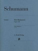 Schumann, Robert - Drei Romanzen op. 28 voorzijde