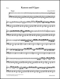 Kanon und Gigue D-dur für 3 Violinen und Basso continuo