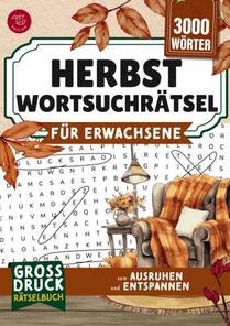 Wortsuchrätsel für Erwachsene - Herbst