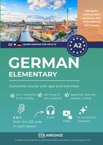Learn German A2 elementary: complete course with app and exercises
