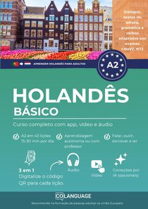 Aprender holandês A2 básico. Curso completo com app, vídeo e áudio (Nederlands leren voor Portugezen)