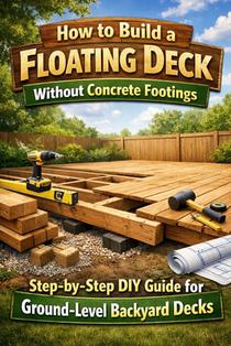 How to Build a Floating Deck Without Concrete Footings: Step-by-Step DIY Guide for Ground-Level Backyard Decks